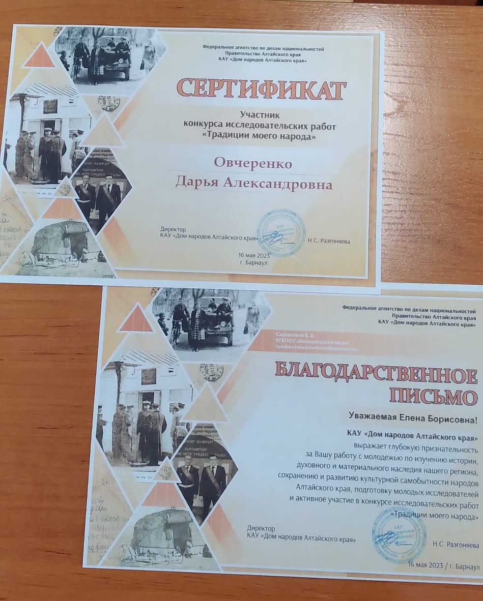 сертификаты